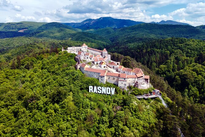 3-Castle: Peles,Bran,Rasnov,Sinaia Monastery from Brasov w pickup - Rasnov Fortress: good views, limited access