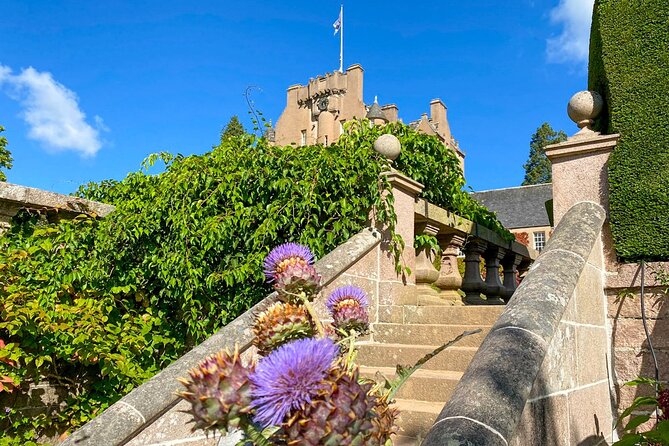 Aberdeen & Shire Castle & Distillery Private Group one Day Tour - Crathes Castle, gardens, and old yew hedges