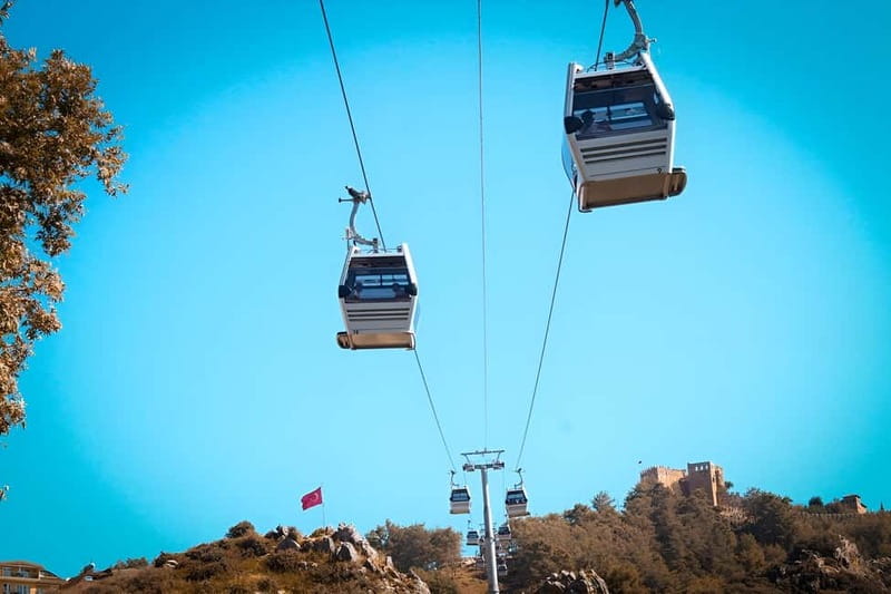 Alanya: Castle Sunset Tour, Damlatas Cave&Cable Car Options - The cable car ride to Alanya Castle