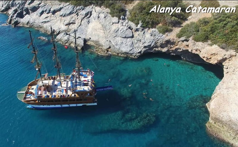 Alanya: Family-Friendly Catamaran Cruise with Castle Views - The Pirates, Lovers, and Phosphorus Caves