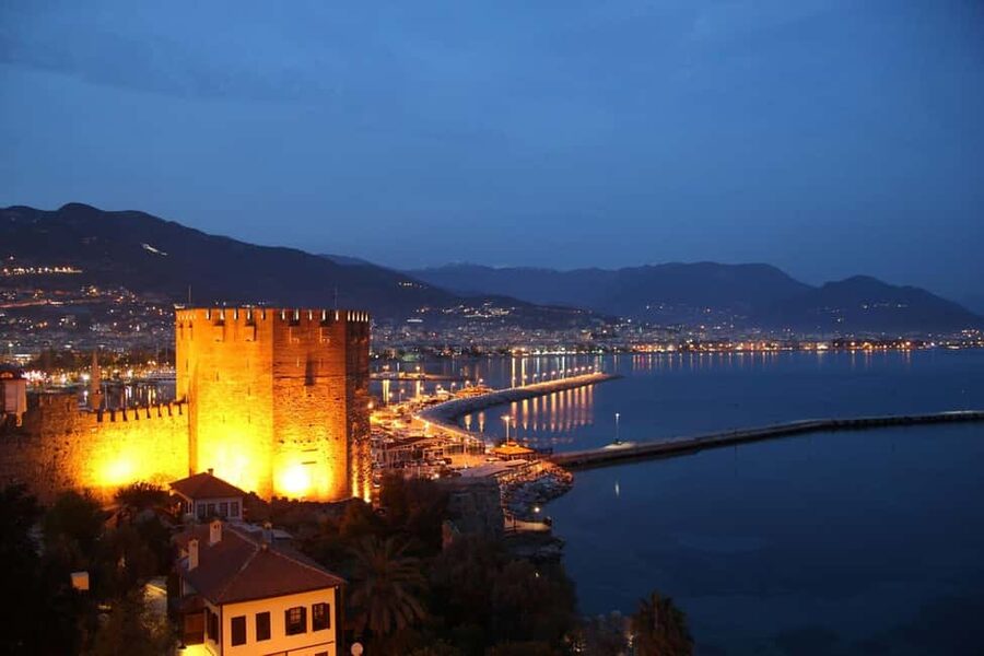 Alanya Night Tour: Castle, Cable Car & Cleopatra Beach - Starting at Sherlock Restaurant at 17:00
