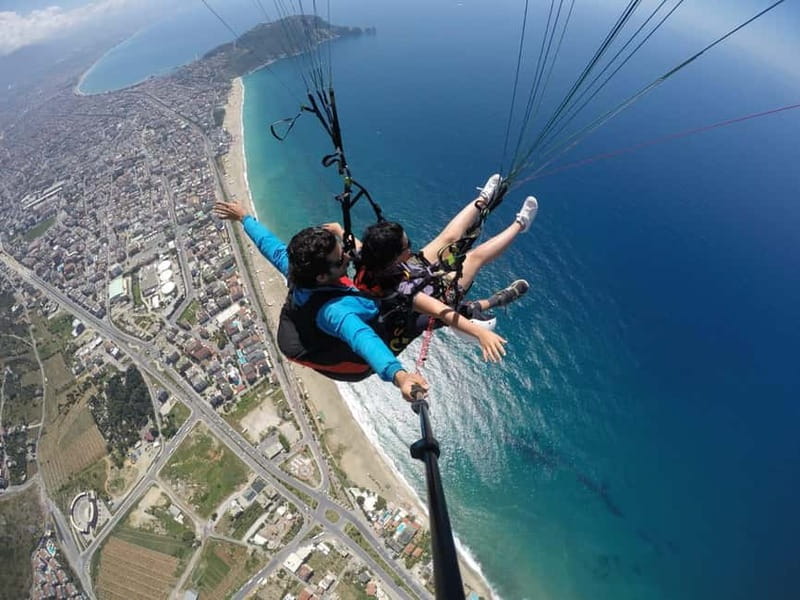 Alanya: Tandem Paragliding with Beach and Castle Views - Landing safely back on the ground