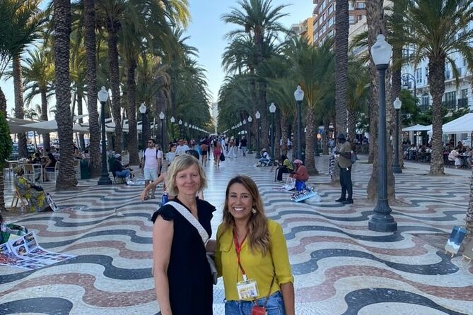Alicante Tour: Full City, Castle, Market & Tapas Experience - Town Hall, columns, and civic Alicante