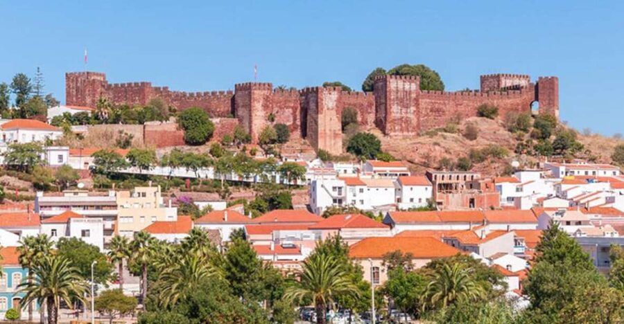 Benagil & Silves Castle Seightseing Tour from Albufeira - Our Lady of the Rock Chapel above the Algarve coast