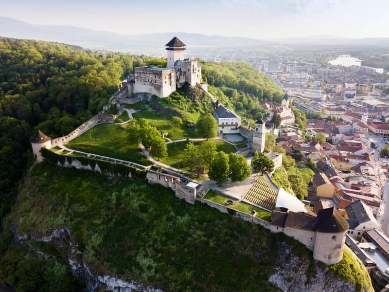 Bratislava/Slovakia: Trencin Castle, Piestany Spa, Monastery - Trenčín Castle, Roman stone, and a famous well