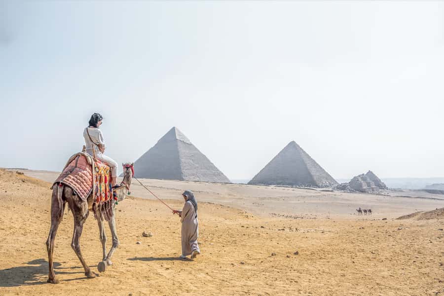 Cairo: Pyramids, Bazaar, Citadel Tour with Photographer - The camel ride and desert photography