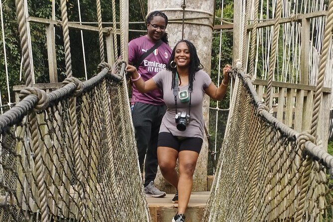 Cape Coast and Elmina Castles Tour - Walking above the trees at Kakum National Park
