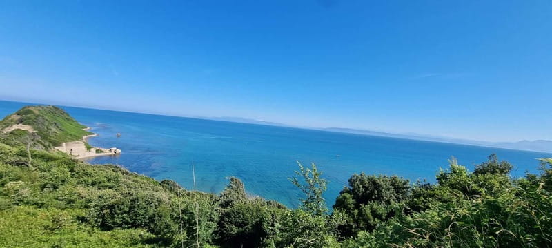Cape of Rodon, Hiking to Castle, Beach, Wine testing tour! - White Beach and the two-hour swim