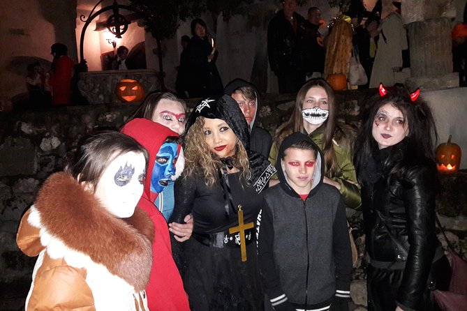 Dracula's Castle Halloween from Brasov -November 01 , 2025 - Entering Bran Castle after dark