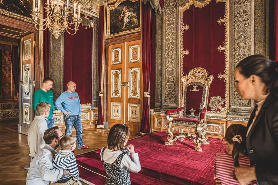 Dresden Castle General Admission Ticket - Entering Residenzschloss with a barcode ticket