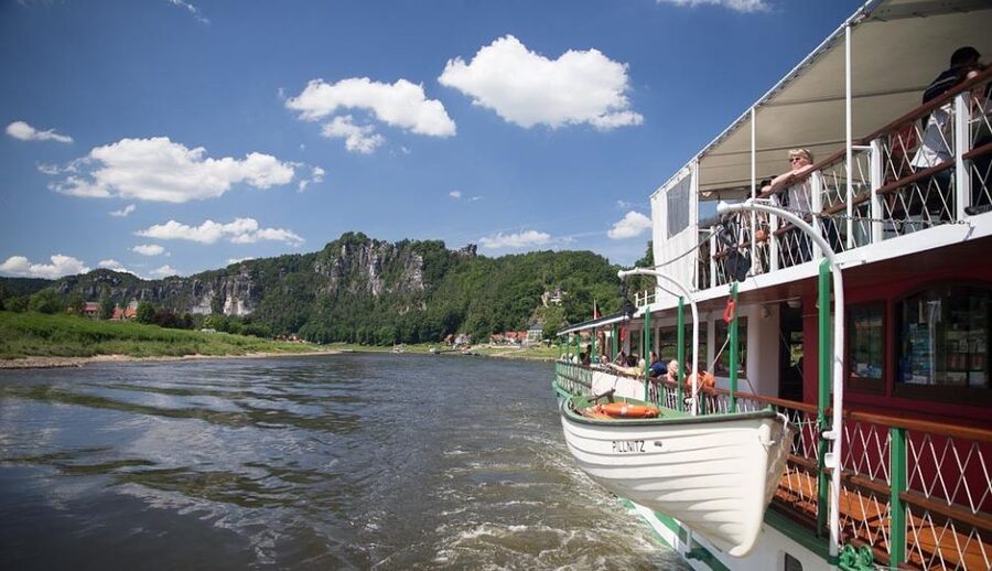 Dresden: Königstein Fortress Paddle Steamer Cruise - The Bastei and Saxon Switzerland from the river