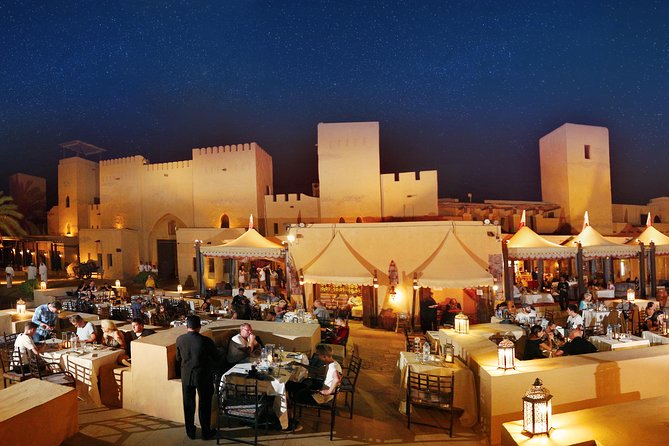 Dubai: Luxury Desert Fortress Dinner, Camel Ride & Live Shows - A desert fortress evening instead of another Dubai restaurant