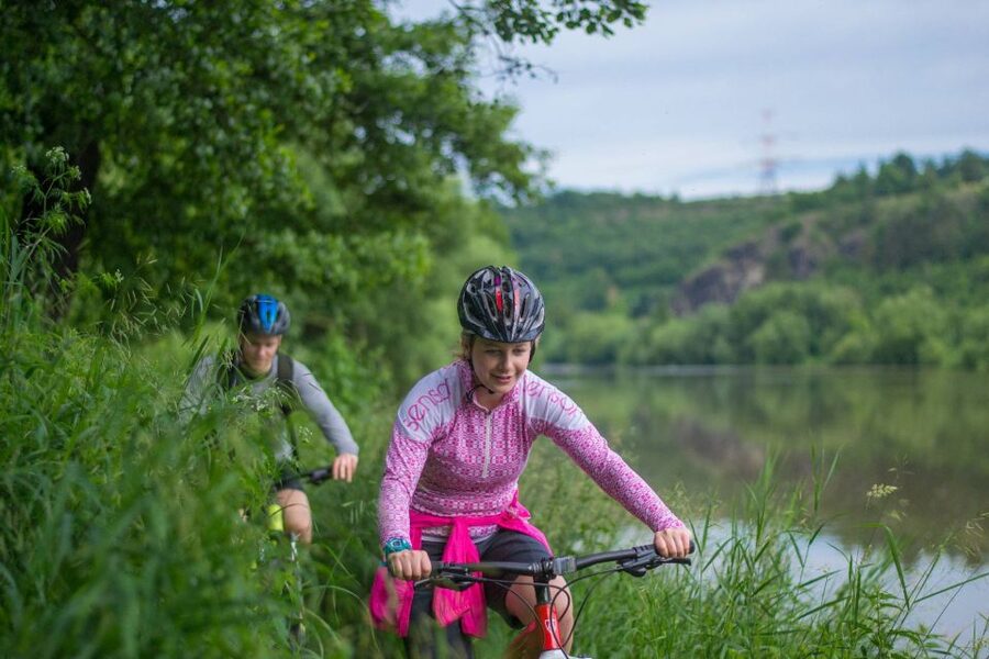 E-Bike Day Trip: Visit a Roman Castle and Taste Craft Beer - Karlstejn Castle after about an hour