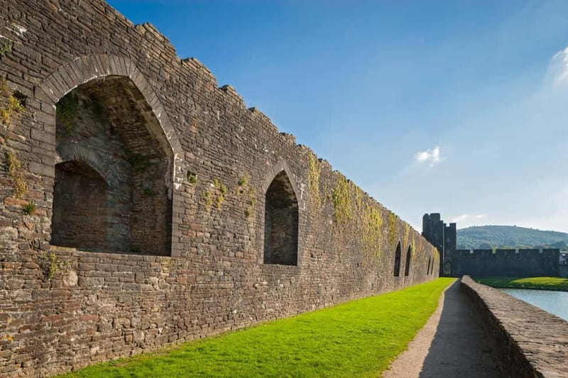 From Cardiff: Caerleon, Tintern Abbey and Three Castles Tour - Chepstow Castle above the River Wye