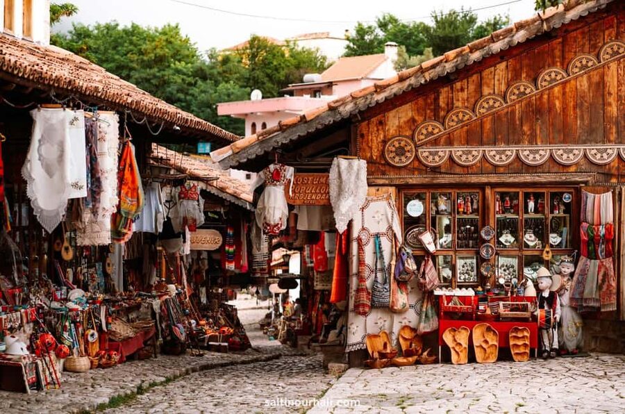 From Durres & Golem: Kruja Castle, Old Bazaar - The Ethnographic Museum and an Ottoman-era home