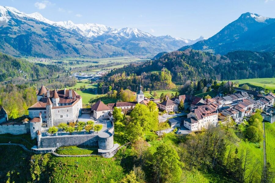 From Geneva: Gruyeres Castle, Cheese, Chocolate & Montreux - The 90-minute drive into the Fribourg Alps