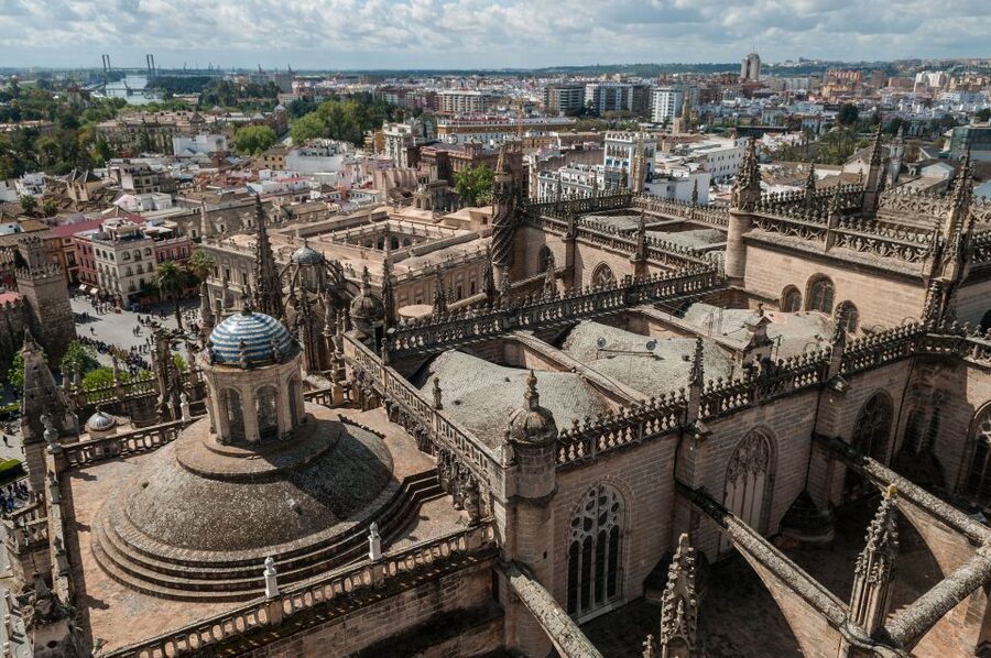 From Malaga: Private Seville, Alcazar and Cathedral Day Trip - Entering the Cathedral and climbing the Giralda