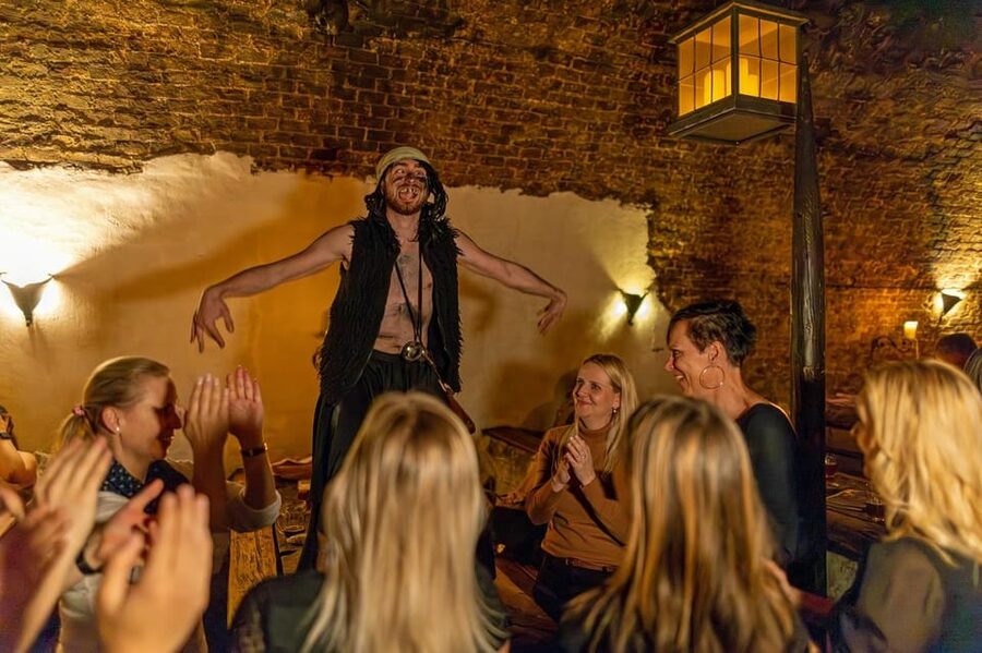 From Prague: Medieval Dinner, Show, Castle and Brewery - From Prague to Dětenice by direct coach