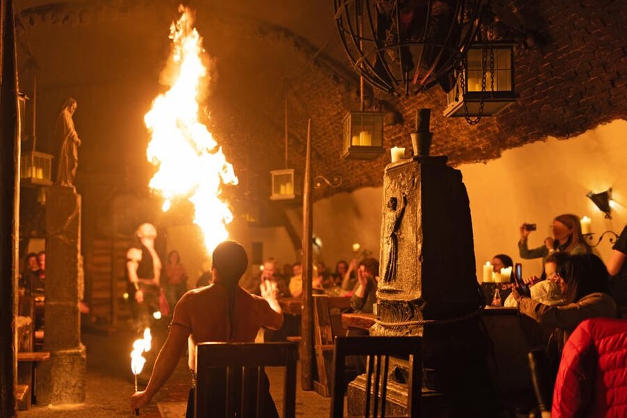 From Prague: Medieval Dinner, Show, Castle and Brewery - A three-hour medieval feast in the tavern