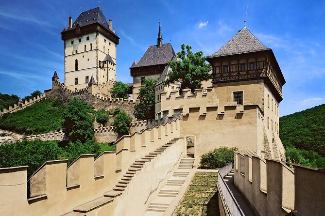 From Prague: Small-Group Karlstejn Castle & Koneprusy Caves Trip - Koněprusy Caves below the Bohemian countryside