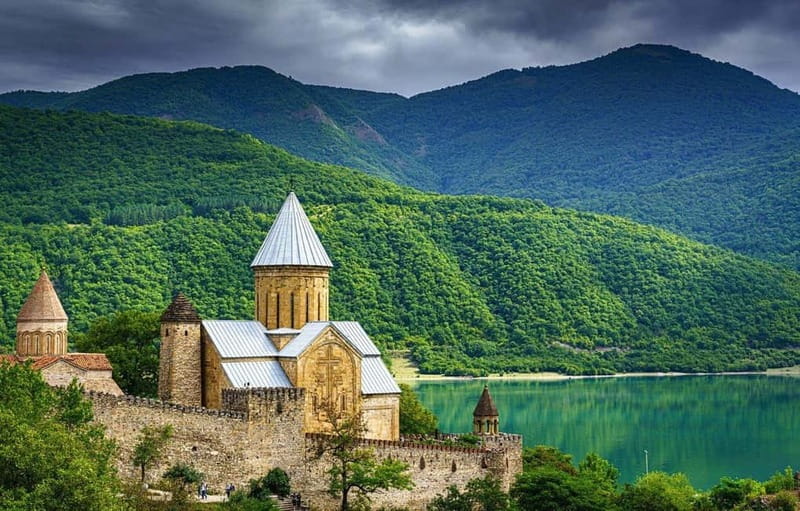 From Tbilisi: Ananuri Fortress and Kazbegi Day Trip - Zhinvali Reservoir and its striking blue-green water