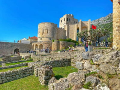 Kruja Castle, Old Bazaar & Sari Salltik View