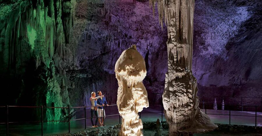 From Trieste: Postojna Cave & Predjama Castle - Entering Postojna Cave by electric train
