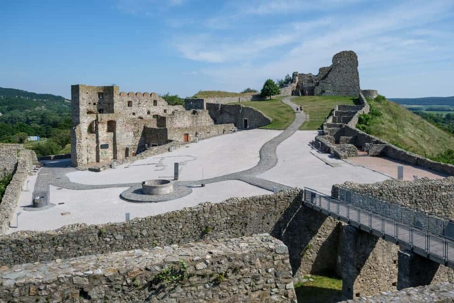 From Vienna: Bratislava & Devin Castle Day Tour with Photo - Devin Castle above two rivers