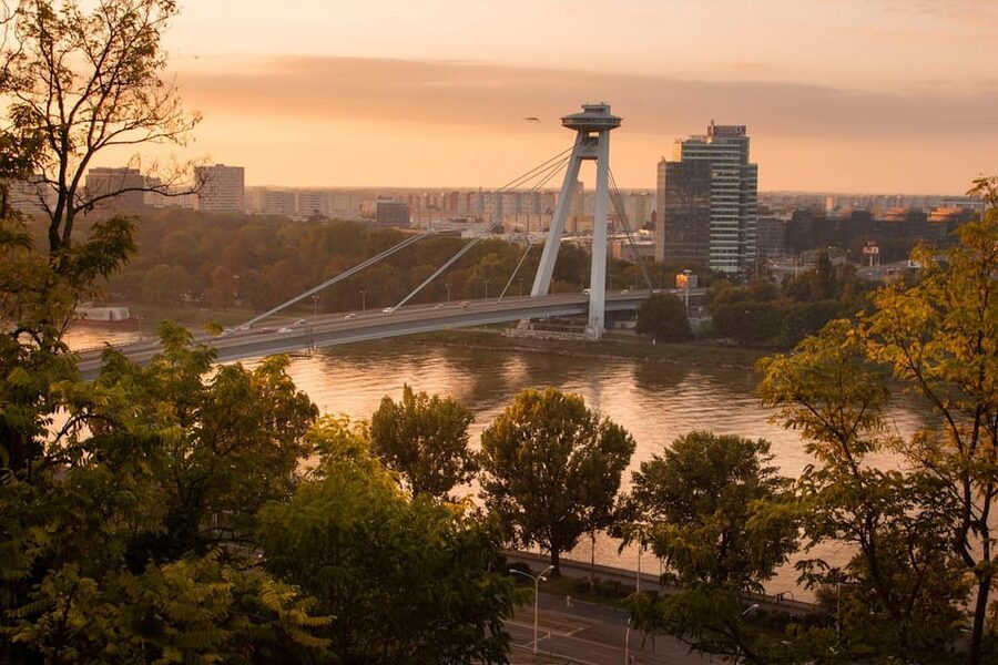 From Vienna: Bratislava with Local Guide, Castle & UFO Views - Seeing the Danube from the UFO Observation Deck