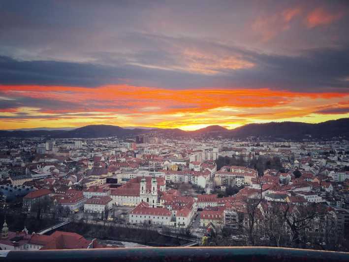 Graz: Funicular Ride & Schlossberg Picnic Experience - A picnic above Graz, with the city below