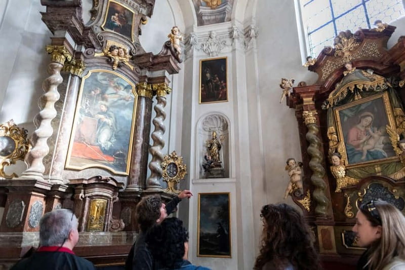 Guided Tour of Prague Castle with Ticket and Transport - St. George’s Basilica, a smaller and older stop
