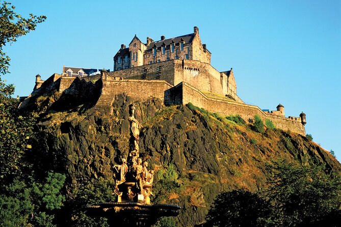 Harry Potter Tour & Edinburgh Castle Visit - Old Town streets, landmarks, and uneven ground