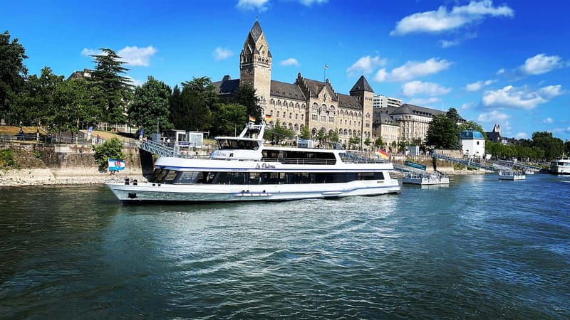 Koblenz:Rhine Valley boat tour along the castles and palaces - Leaving Koblenz at the Deutsches Eck