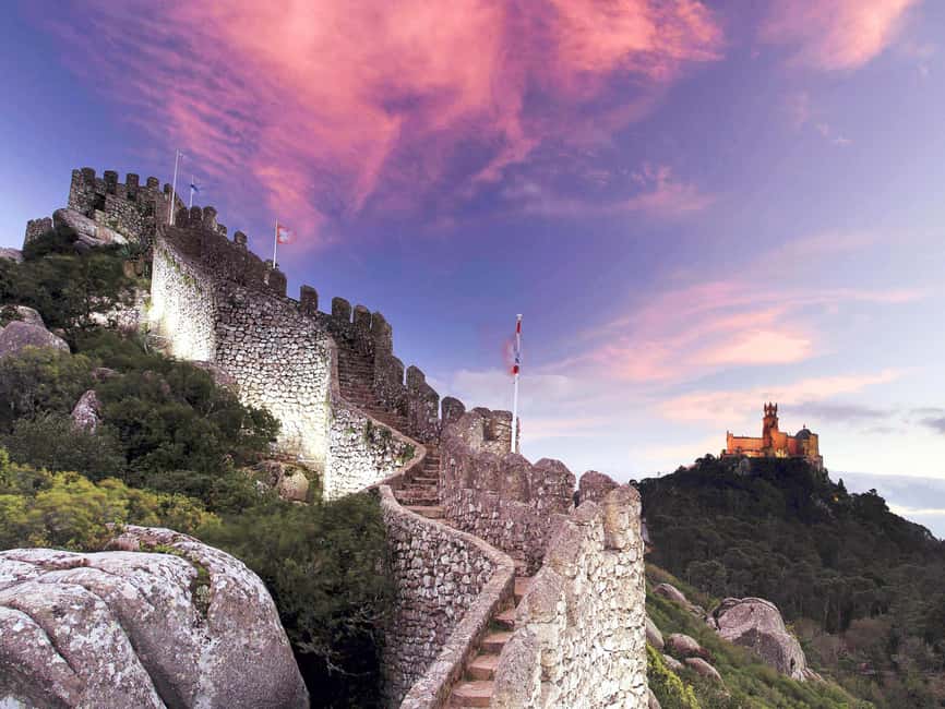 Lisbon: Sintra, Pena, Moorish Castle, Cabo Da Roca & Cascais - Pena Palace and its colorful hilltop setting