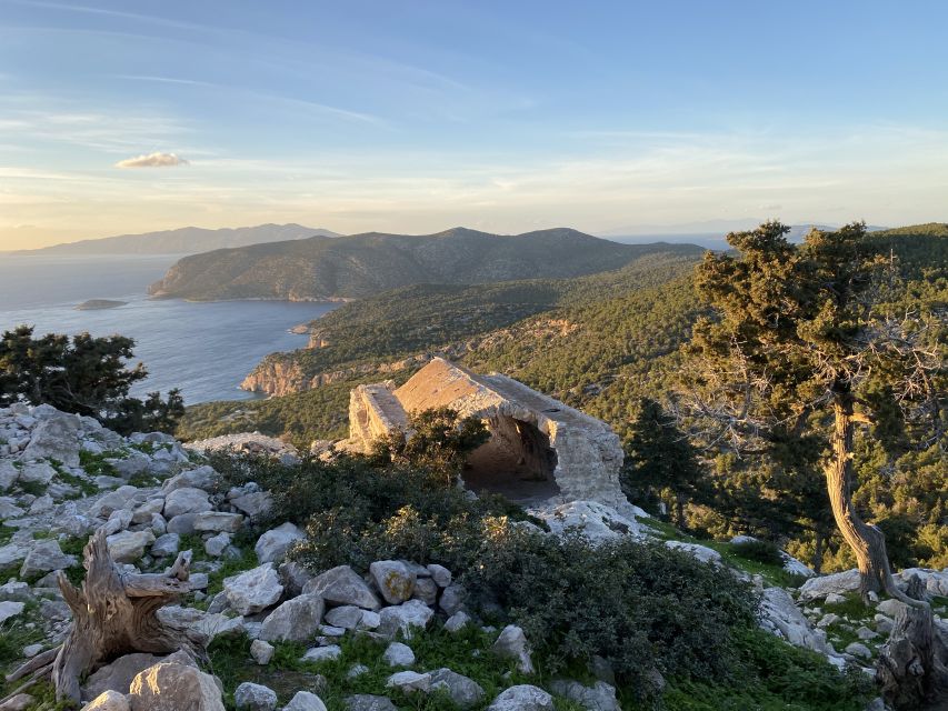 Monolithos: Small Group Hike and Sunset at Monolithos Castle - The walk to the red-sand bay