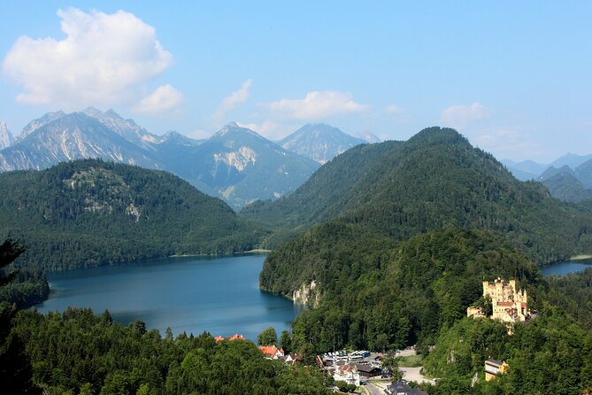 Neuschwanstein Castle, Ettal Abbey and Oberammergau Private Tour from Munich - Neuschwanstein and the first mountain views