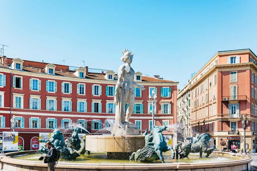 Nice: Old Town & Castle Hill Informative Guided Walking Tour - Reading Place Massena’s red facades