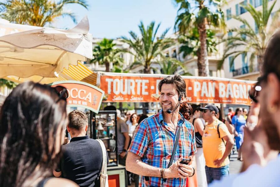 Nice: Old Town & Castle Hill Informative Guided Walking Tour - Turning into the lanes of Vieux Nice