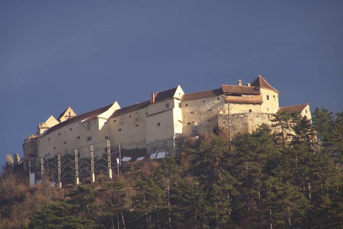 One day trip Bear Sanctuary Dracula Castel and Rasnov Fortress from Brasov - Rasnov Fortress from the garden and cable car