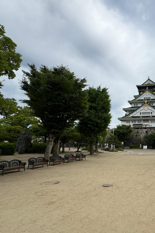 Osaka: Early Morning Osaka Castle Guided Tour, Avoid Crowds - Walking around the castle walls and grounds