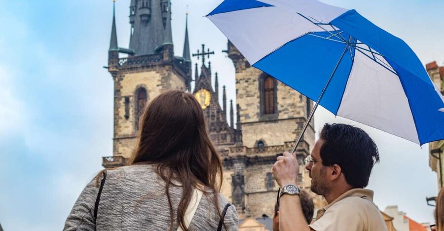 Prague: 3-Hour Walking Tour of Old Town & Prague Castle - Hradčany Square and the first wide views