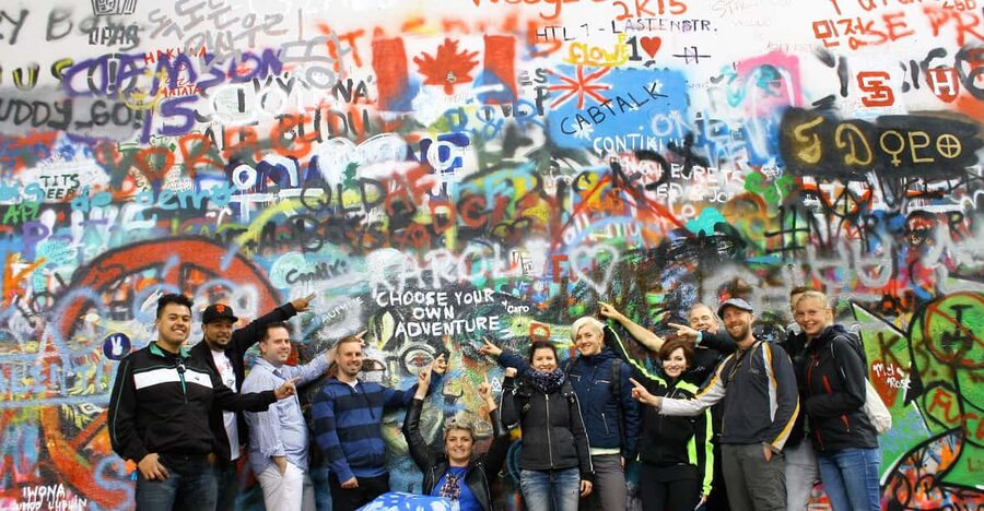 Prague Castle and Charles Bridge Private Walking Tour - Walking through Lesser Town to John Lennon’s Wall