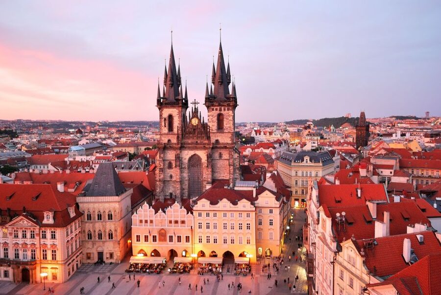 Prague: Castle and Jewish Quarter Tour with Cruise and Lunch - The tram to Prague Castle