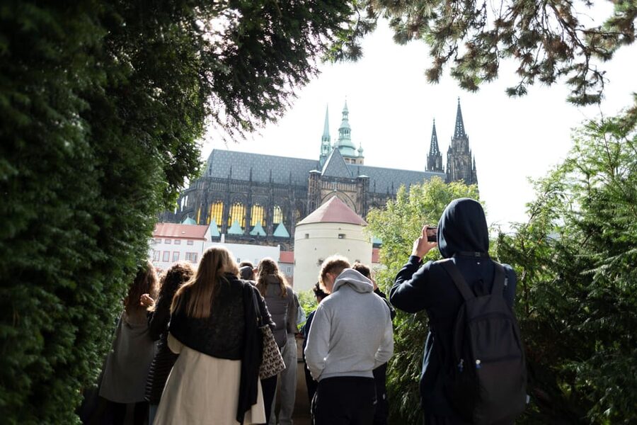 Prague Castle Interiors, Bus Tour and Vltava River Cruise - St. George’s Basilica, the quieter stop