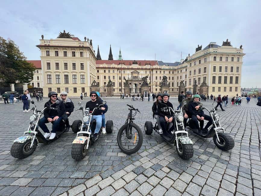 Prague: Castle Viewpoints & Charles Bridge Trike Tour - Castle District, Prague Castle, and the return route