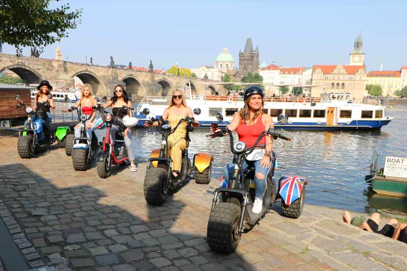 Prague: Castle Viewpoints & Charles Bridge Trike Tour - John Lennon Wall and the Bridge of Love