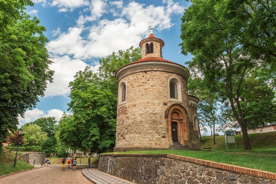 Prague: Private tour to the historic fortress of Vyšehrad - The Prague view from above the Vltava