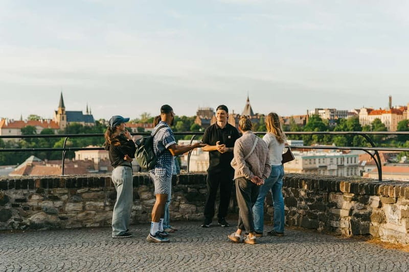 Prague’s Best Hidden Gem: Vysehrad Castle & Historic Fort - Taking a local drink with your guide