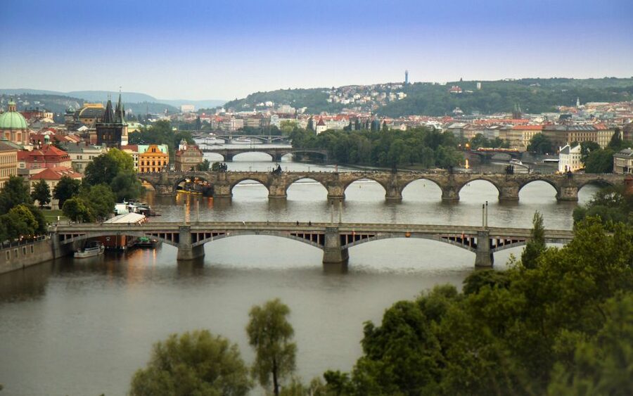 Prague: Stunning Viewpoints, Castle, City & Park E-Bike Tour - Letná Park and the giant Metronome