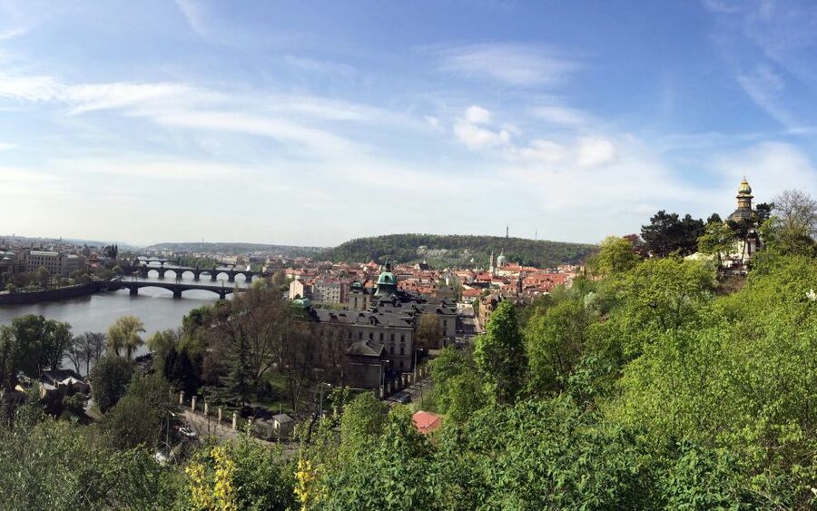 Prague: Stunning Viewpoints, Castle, City & Park E-Bike Tour - Prague Castle from the outside